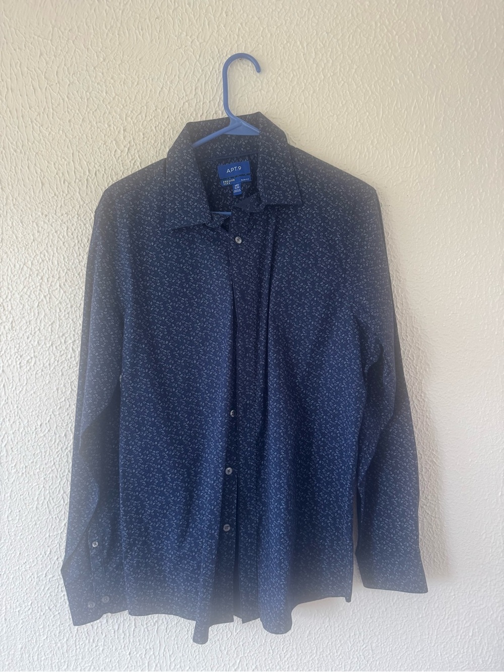 Apt. 9 Men's Navy Printed Button-Up Shirt Jacket